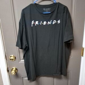FRIENDS Black Graphic Tee for Men